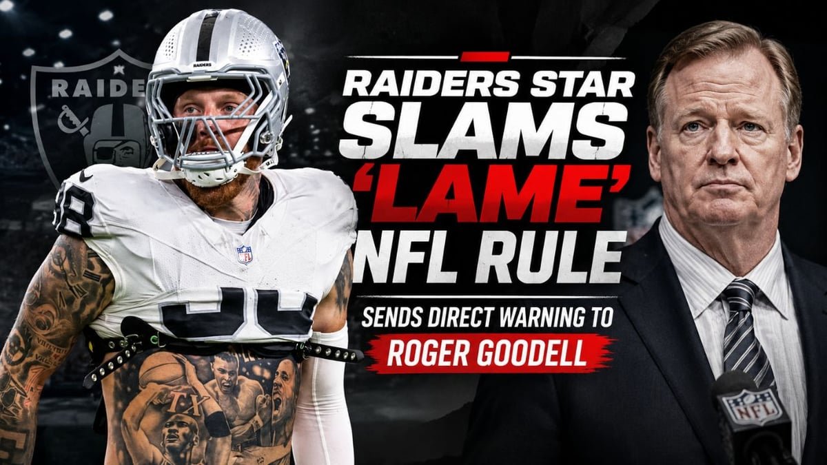 Raiders Star Slams 'Lame' NFL Rule, Sends Direct Warning to Roger Goodell